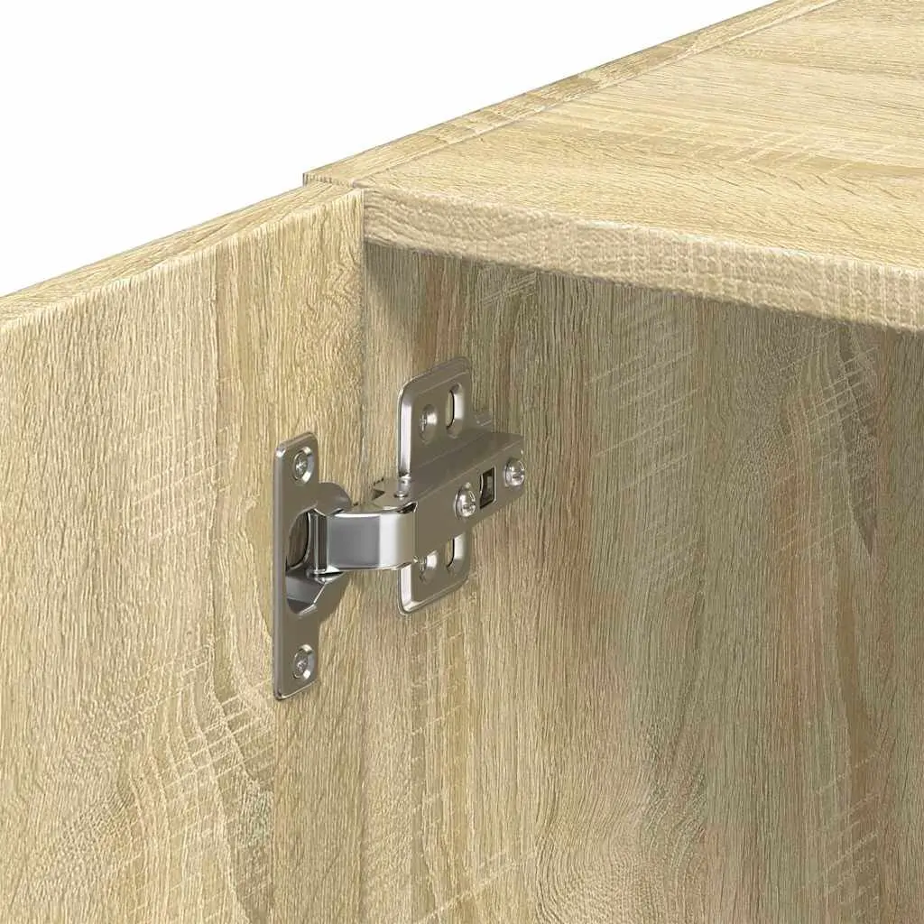 Wall Cabinet in Brown Engineered Wood