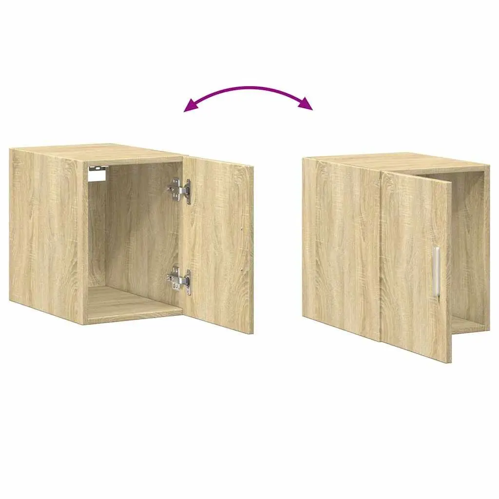 Wall Cabinet in Brown Engineered Wood