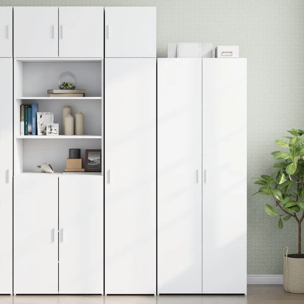 Wall Cabinet in White Engineered Wood