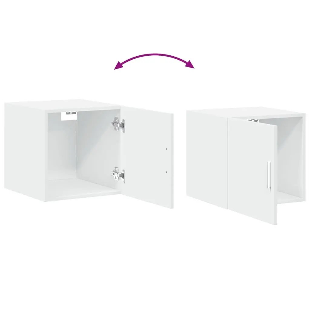 Wall Cabinet in White Engineered Wood