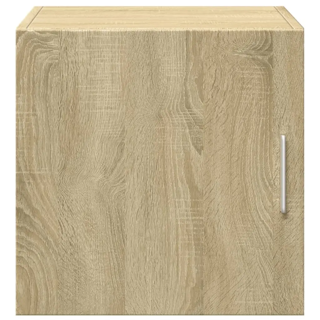 Brown Engineered Wood Floating Wall Cabinet for Storage