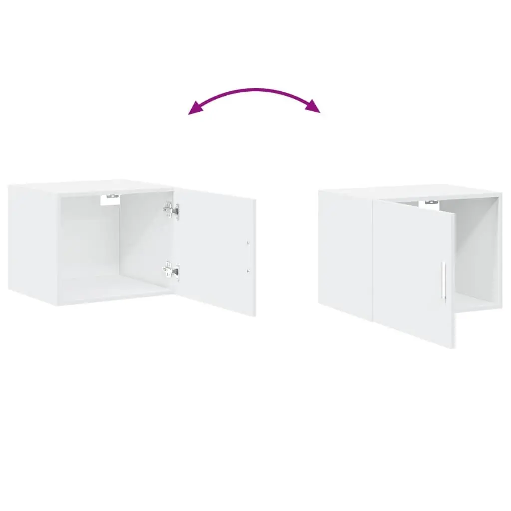 Wall Cabinet White Storage Floating Hanging Shelving Organizer Furniture