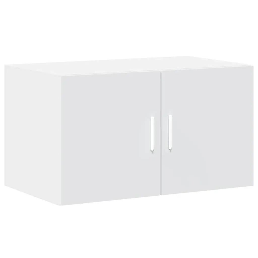 White Engineered Wood Wall Cabinet with Ample Storage