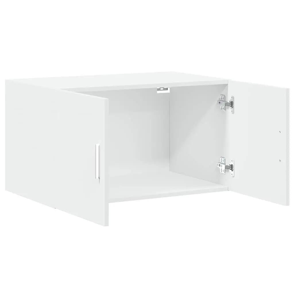 White Engineered Wood Wall Cabinet with Ample Storage