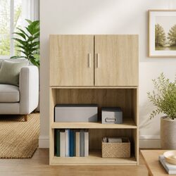 Sonoma Oak Brown Wall-Mounted Storage Cabinet