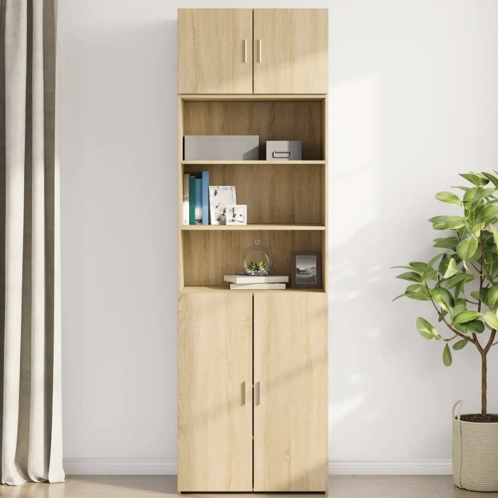 Sonoma Oak Brown Wall-Mounted Storage Cabinet