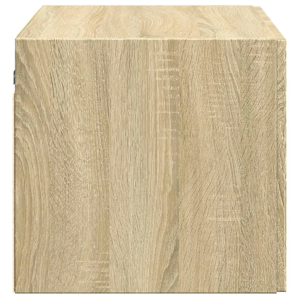 Sonoma Oak Brown Wall-Mounted Storage Cabinet