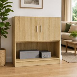 Sonoma Oak Wall Cabinet 80x42.5x40cm Engineered Wood Brown