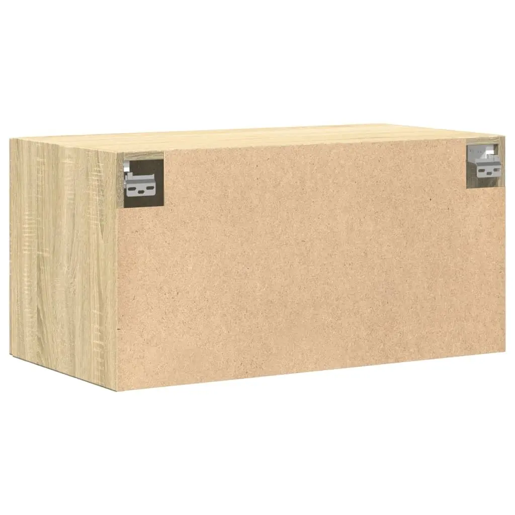 Wall Cabinet Engineered Wood 80x42.5x40cm Brown