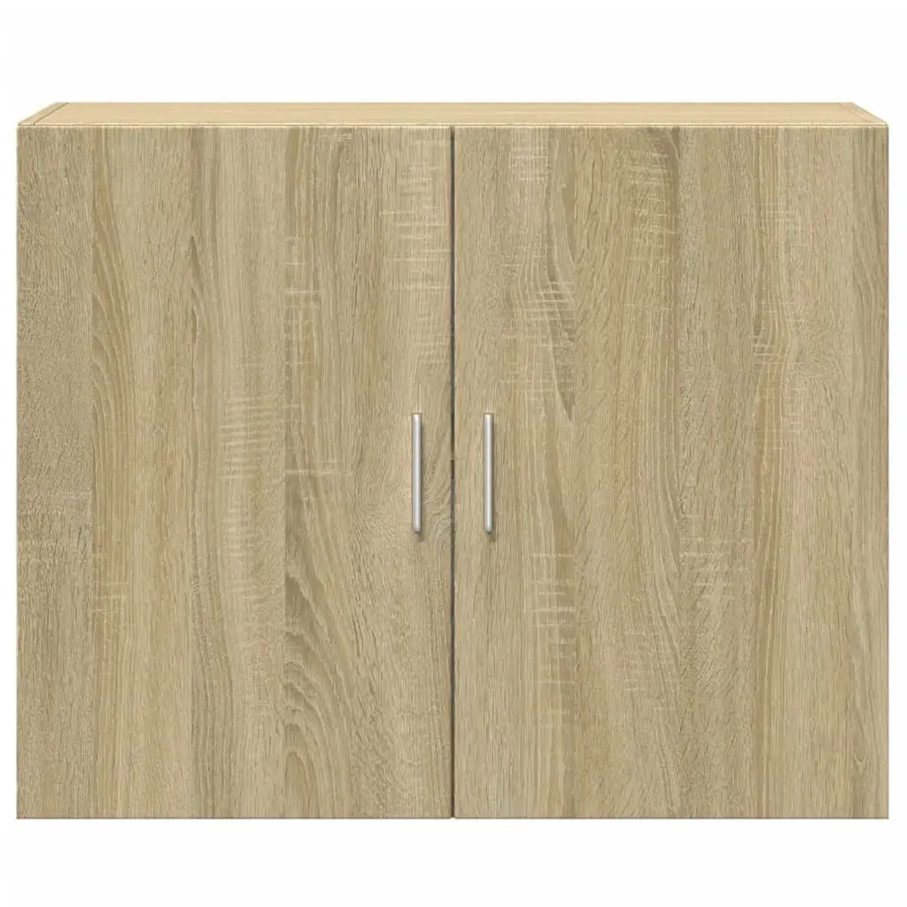 Brown Engineered Wood Wall-Mounted Storage Cabinet 80x42.5x64cm