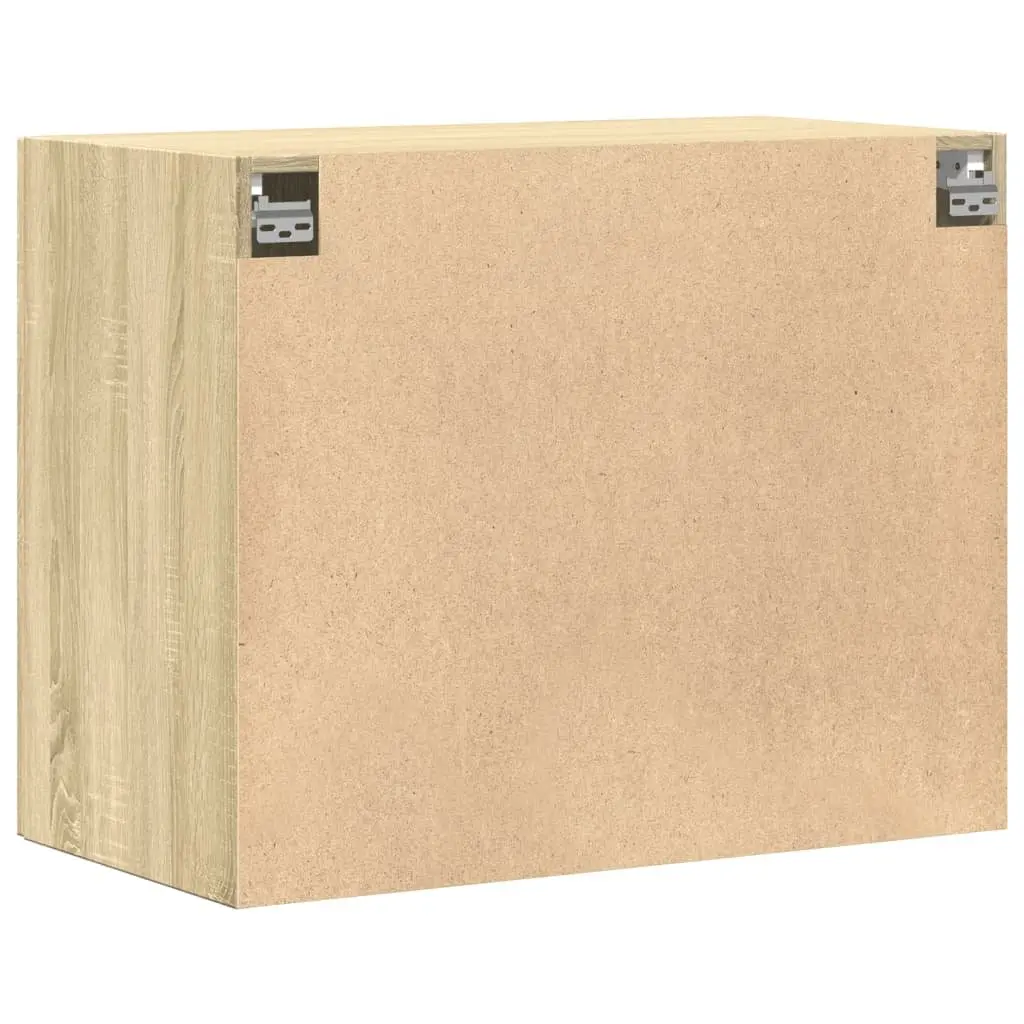 Brown Engineered Wood Wall-Mounted Storage Cabinet 80x42.5x64cm
