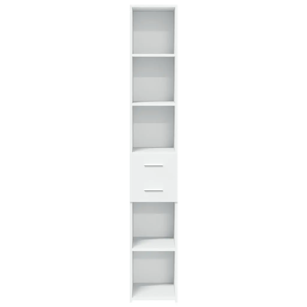 White Highboard Storage Cabinet with Durable Build