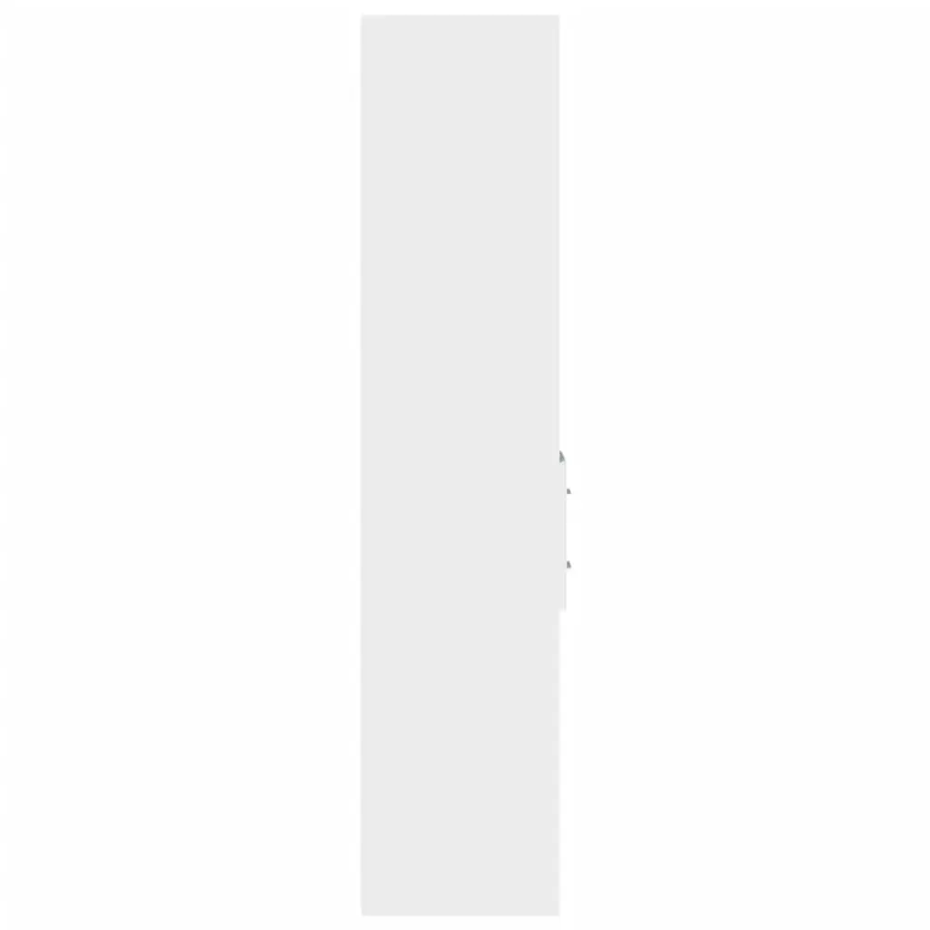 White Highboard Storage Cabinet with Durable Build