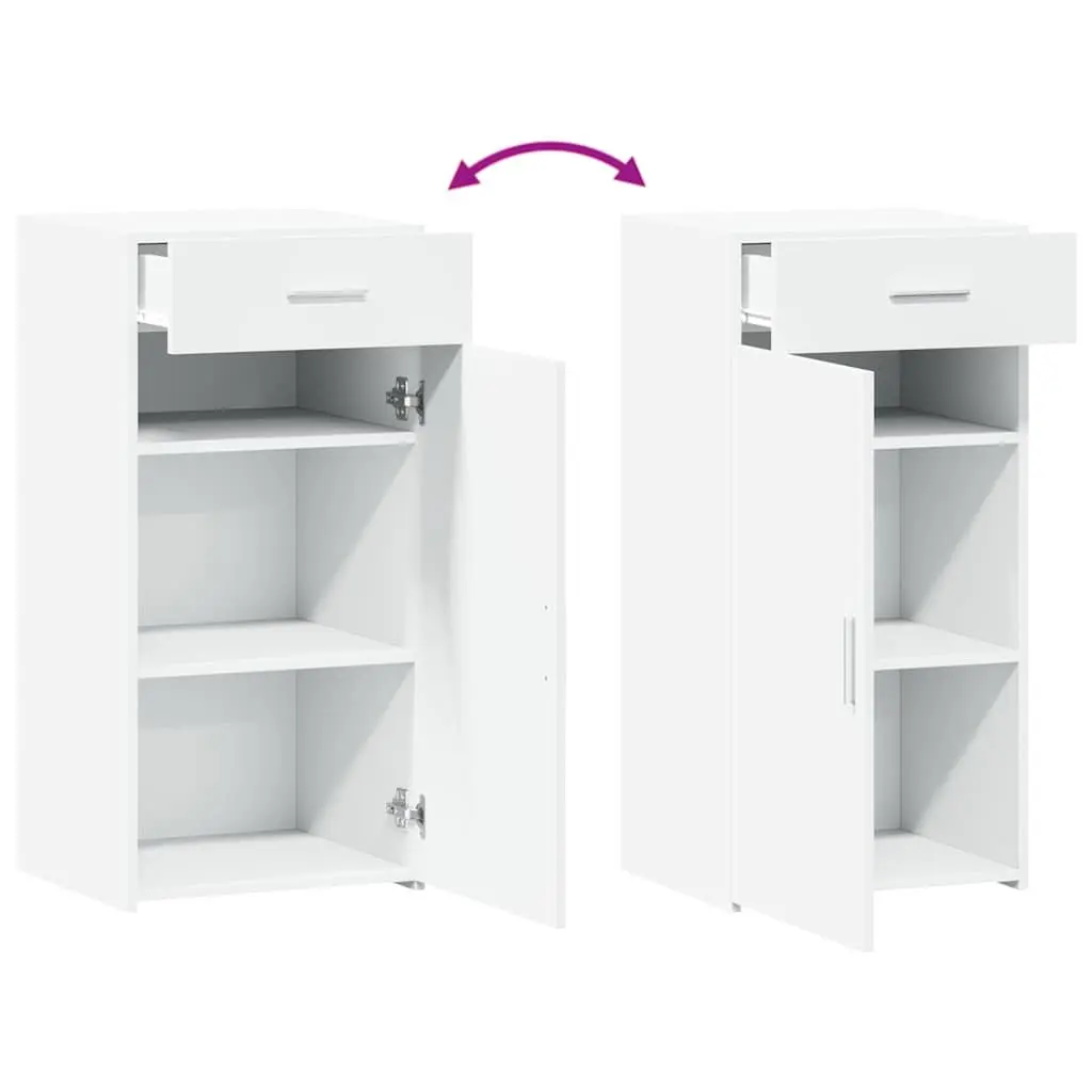 Sideboard Cabinet Engineered Wood 45 x 42.5 x 93 cm White