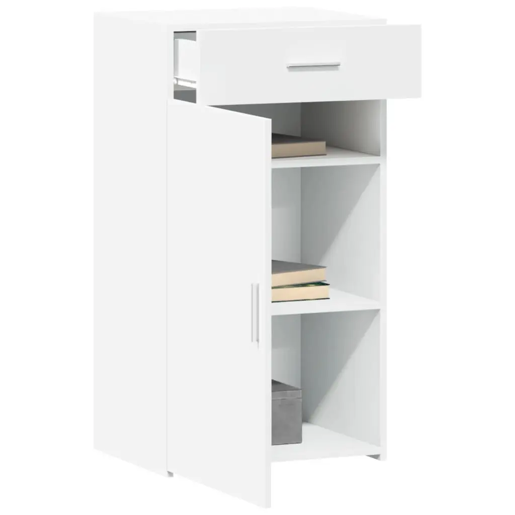 White Sideboard Cabinet with Ample Storage