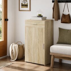 Brown Sideboard 50x42.5x93 cm Durable Storage Cabinet