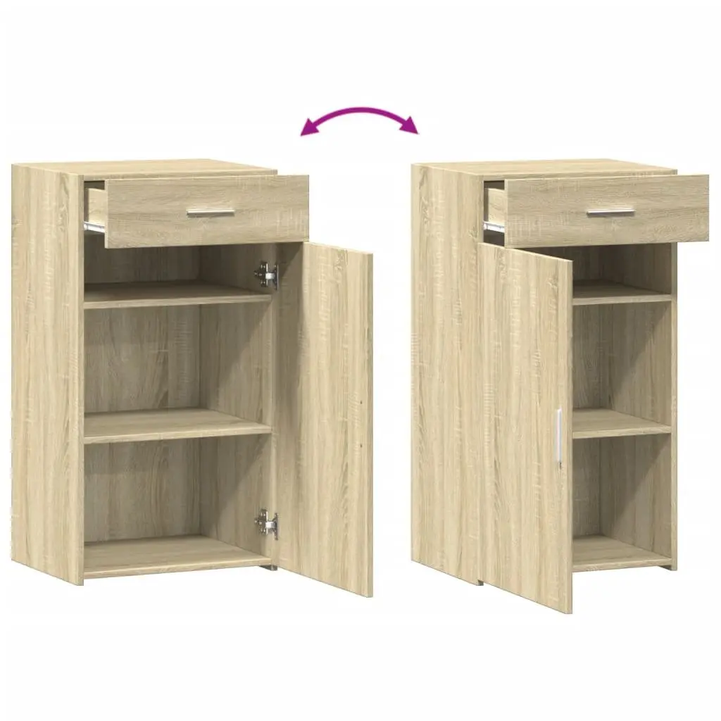 Brown Sideboard 50x42.5x93 cm Durable Storage Cabinet