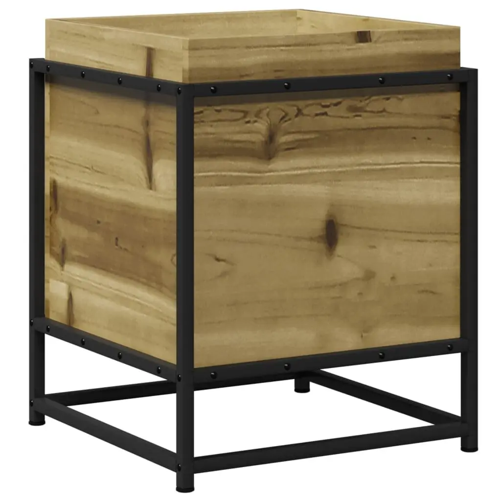 Garden Planter Box Impregnated Pine Wood 40x40x50cm Brown