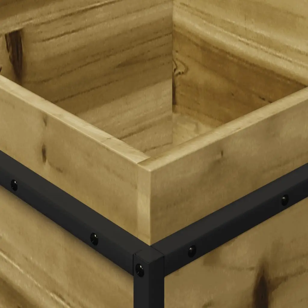 Garden Planter Box Impregnated Pine Wood 40x40x50cm Brown