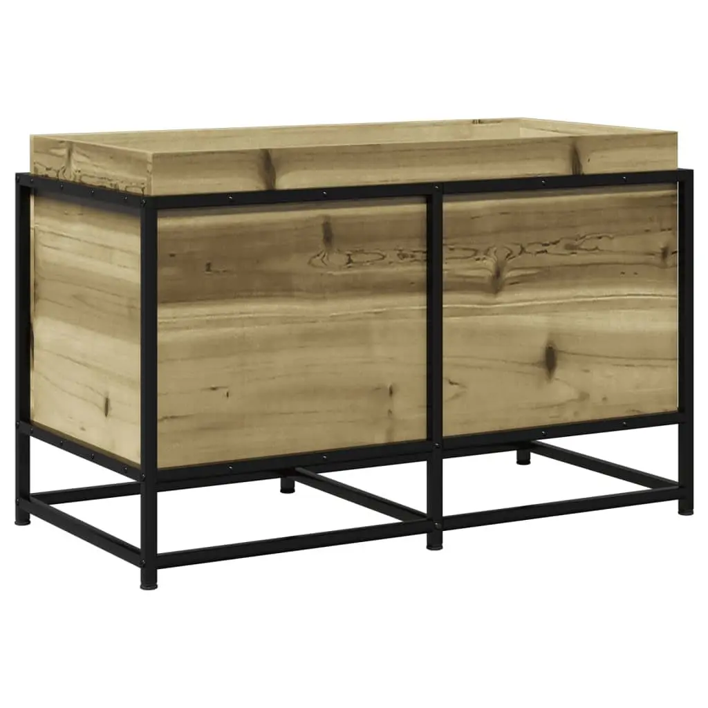Garden Planter Box Impregnated Pine Wood 80x40x50cm Brown