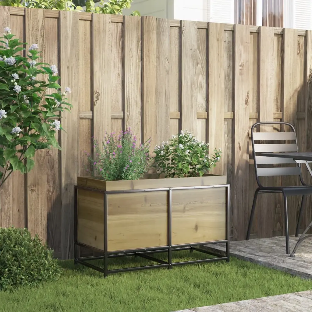Garden Planter Box Impregnated Pine Wood 80x40x50cm Brown