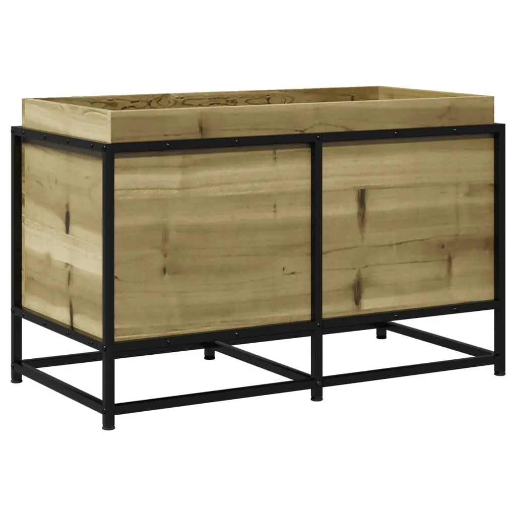 Garden Planter Box Impregnated Pine Wood 80x40x50cm Brown