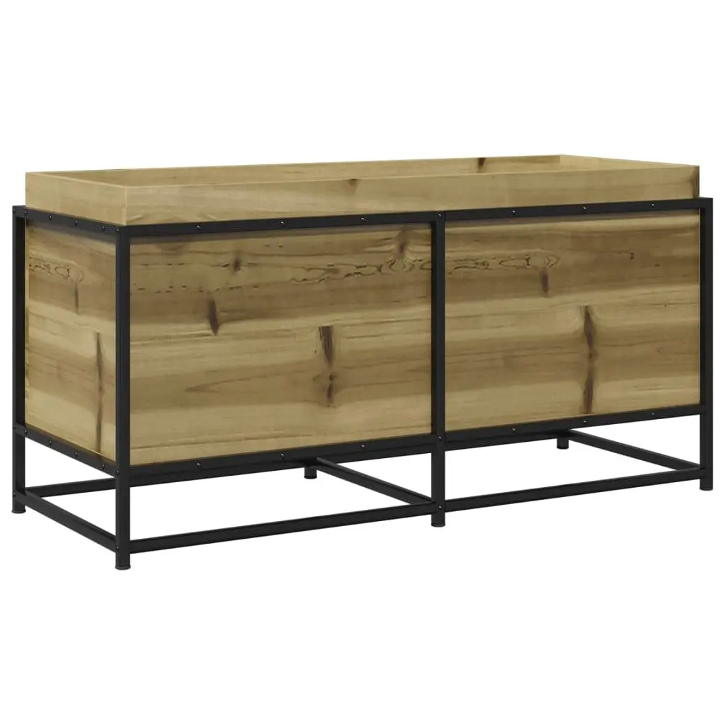 Garden Planter Box Impregnated Pine Wood 100x40x50cm Brown
