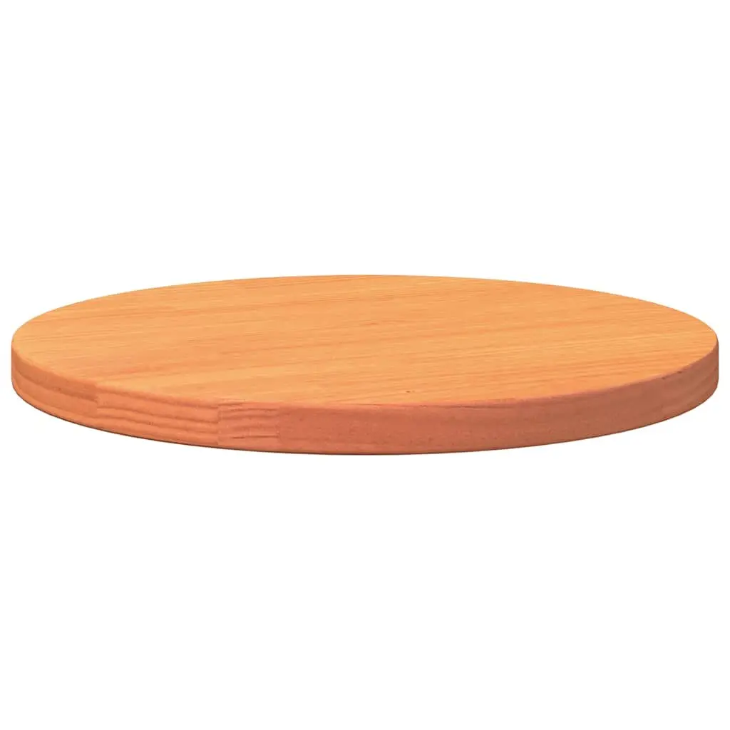 Brown Round Table Top Ø40cm Solid Pinewood for Custom Builds