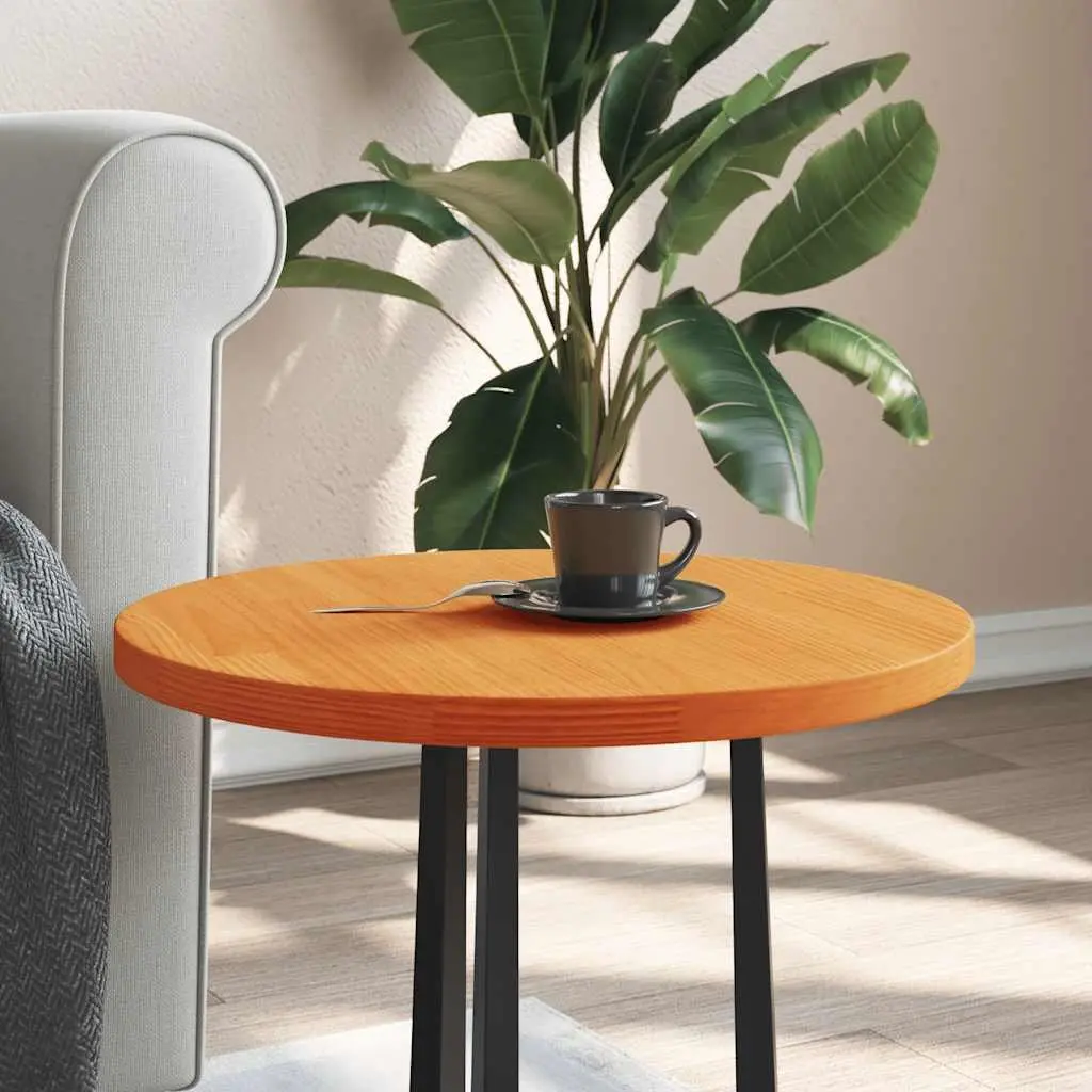 Round Solid Pinewood Dining Table Top