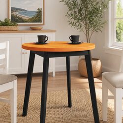 Durable Round Wooden Table Top in Brown Ø60cm
