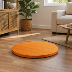 Durable Round Wooden Table Top in Brown Ø60cm