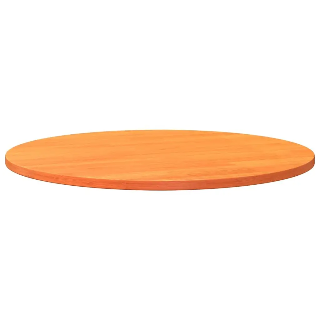 Brown Round Solid Pinewood Table Top Ø80cm