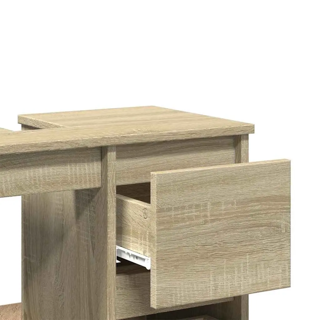 Bathroom Cabinet Engineered Wood 65x33x60cm Brown