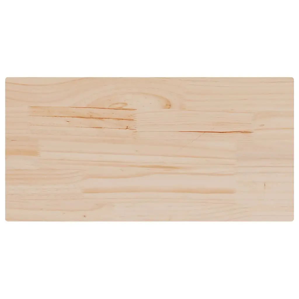 Solid Pine Wood Rectangular Table Top 80x40cm Replacement