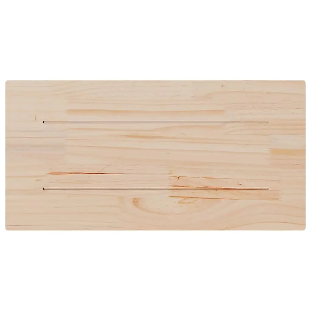 Solid Pine Wood Rectangular Table Top 90x45x1.7cm