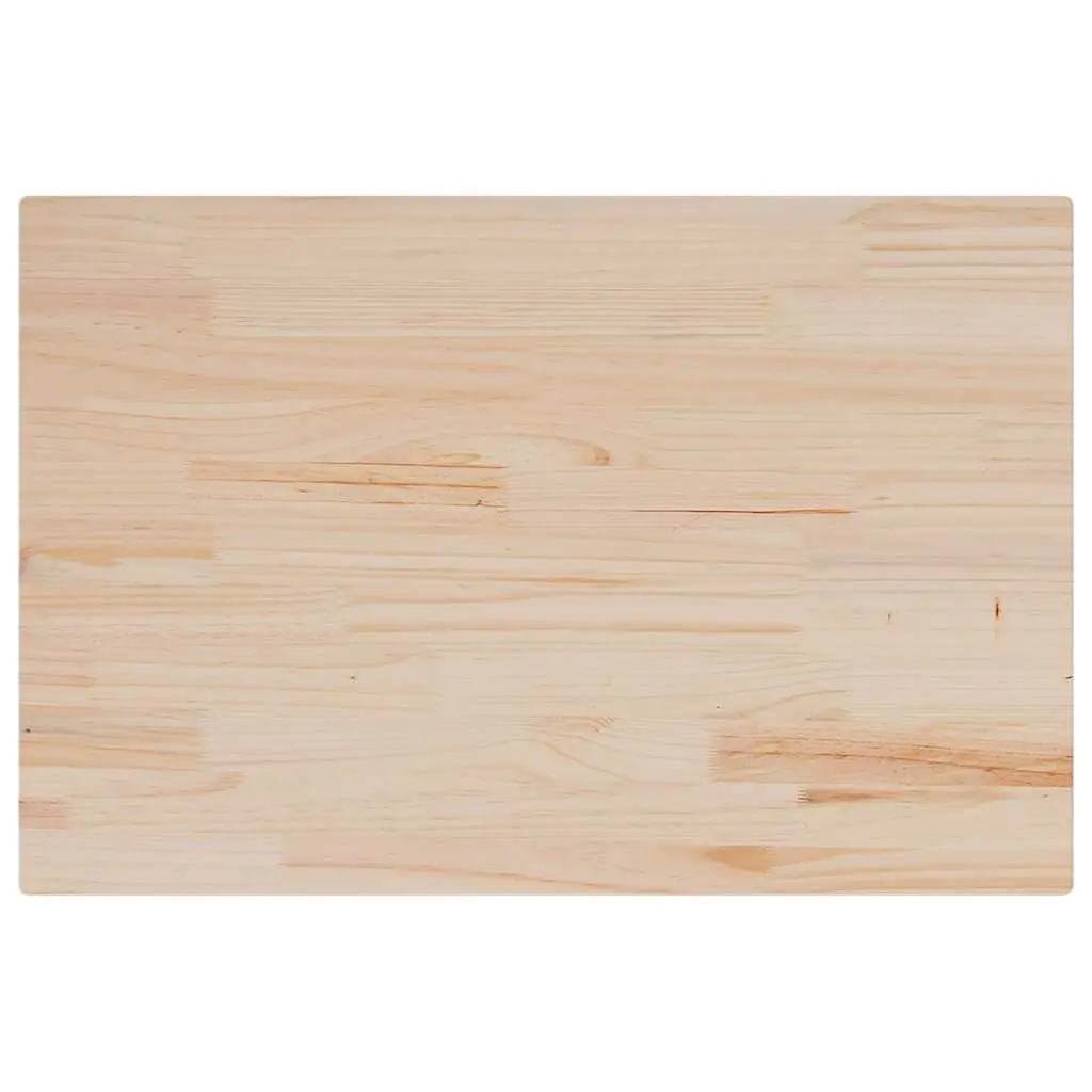 Set of 3 Pine Wood Rectangular Table Tops 80x53cm