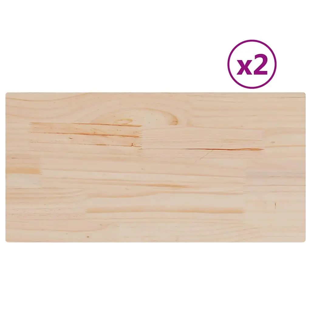 Pine Wood Table Top 70x35cm for Dining