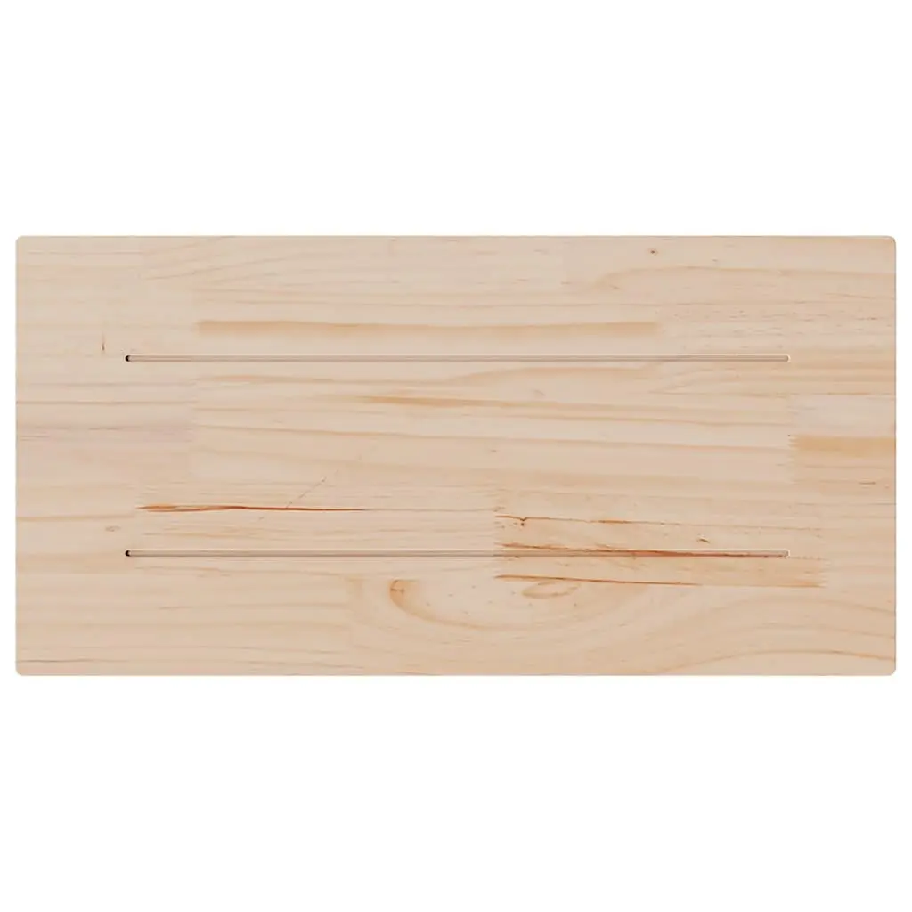 Solid Pine Replacement Table Top 80x40cm in Brown
