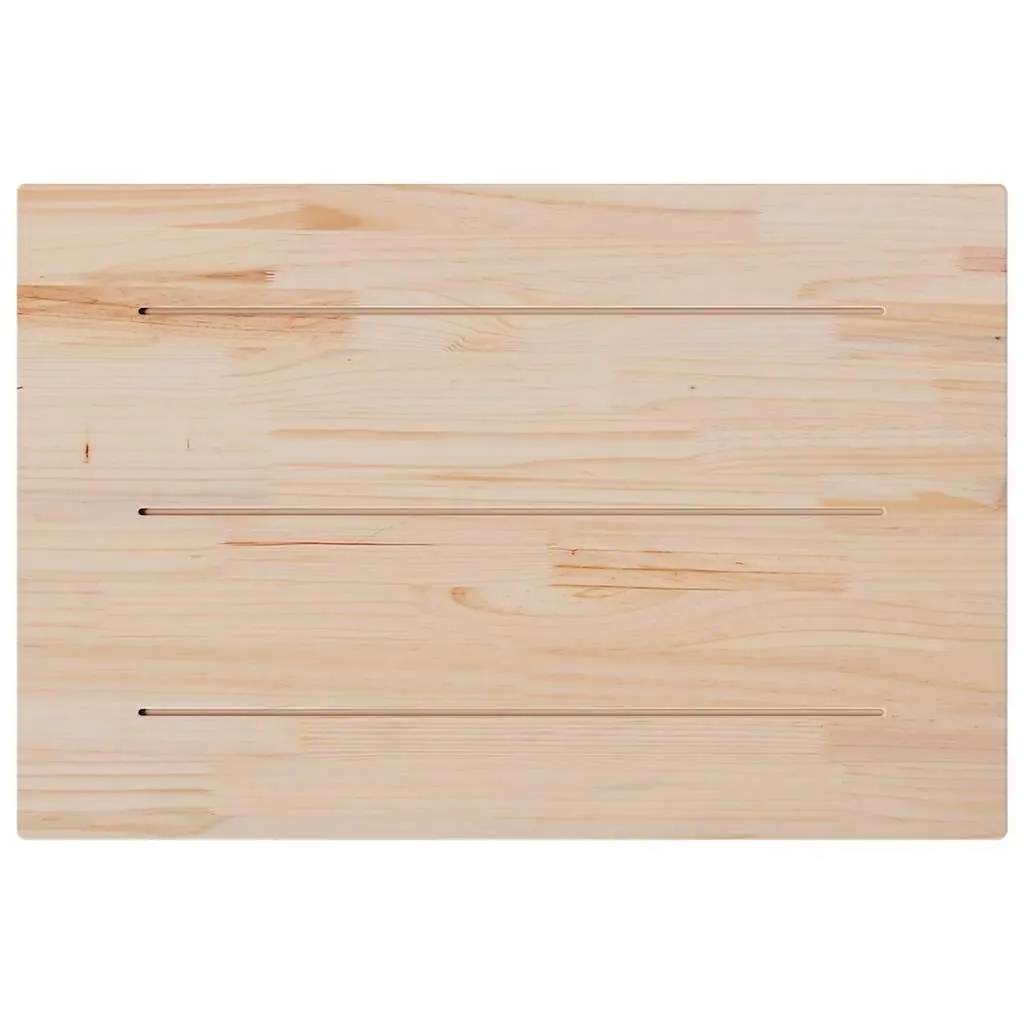Rectangular Wooden Table Tops 80x53cm Solid Pine Wood Replacement Furniture Set
