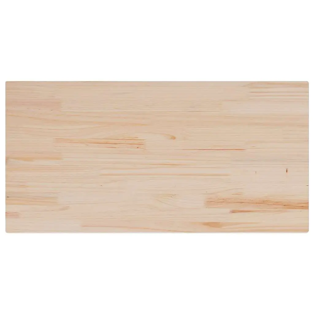 Set of 4 Solid Pine Wood Rectangular Table Tops 100x50cm