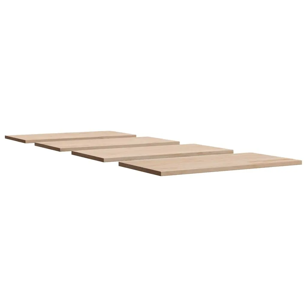 Set of 4 Solid Pine Wood Rectangular Table Tops 100x50cm