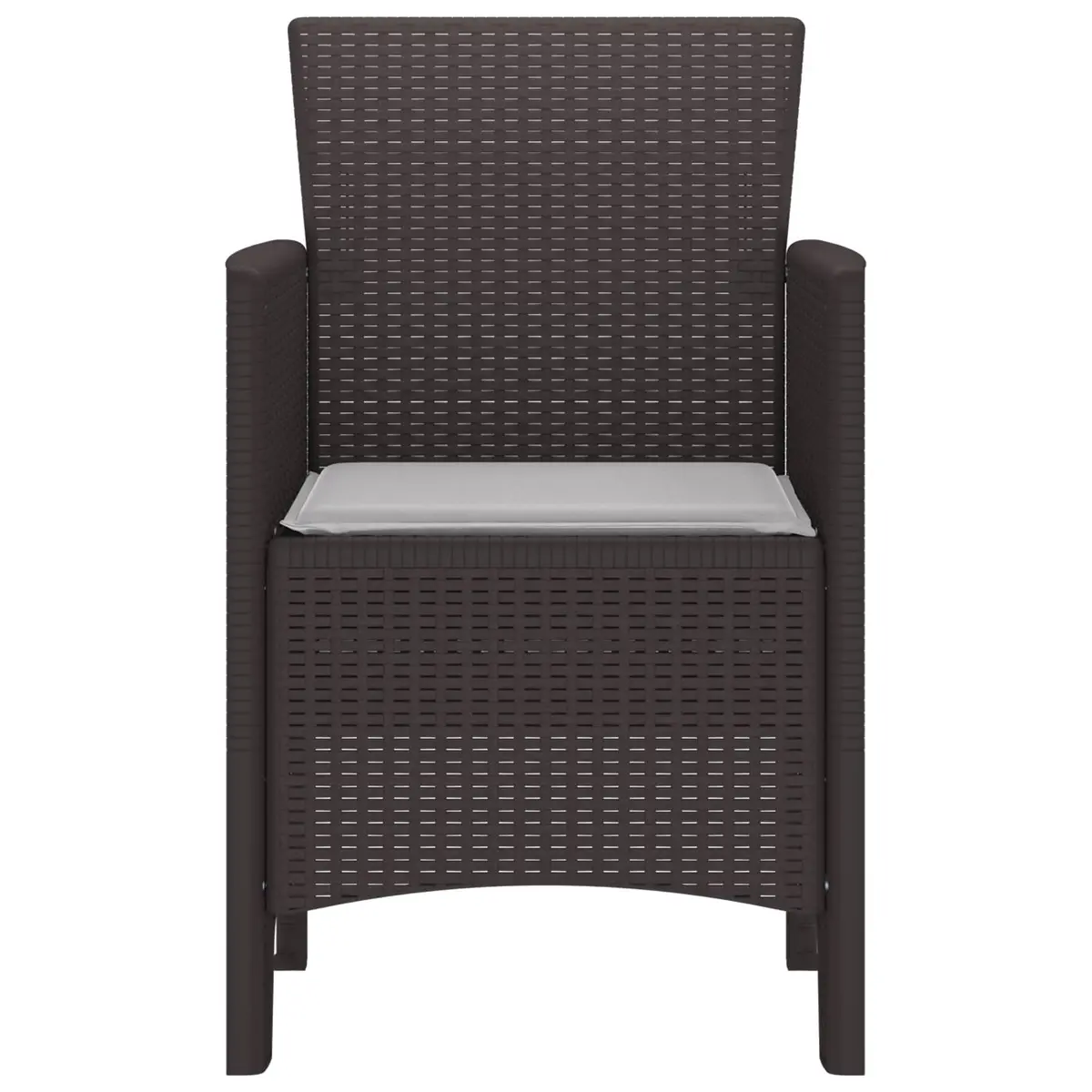 Brown Outdoor Garden Chair Set of 2