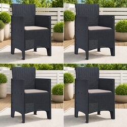 Durable Modern Outdoor Garden Chair Set – Anthracite