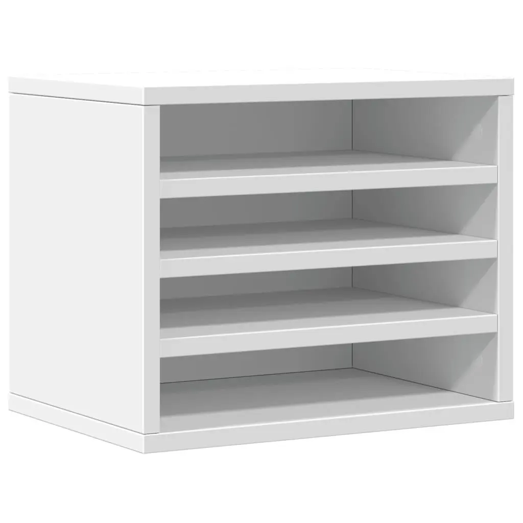 White Desk Organiser for Office Storage