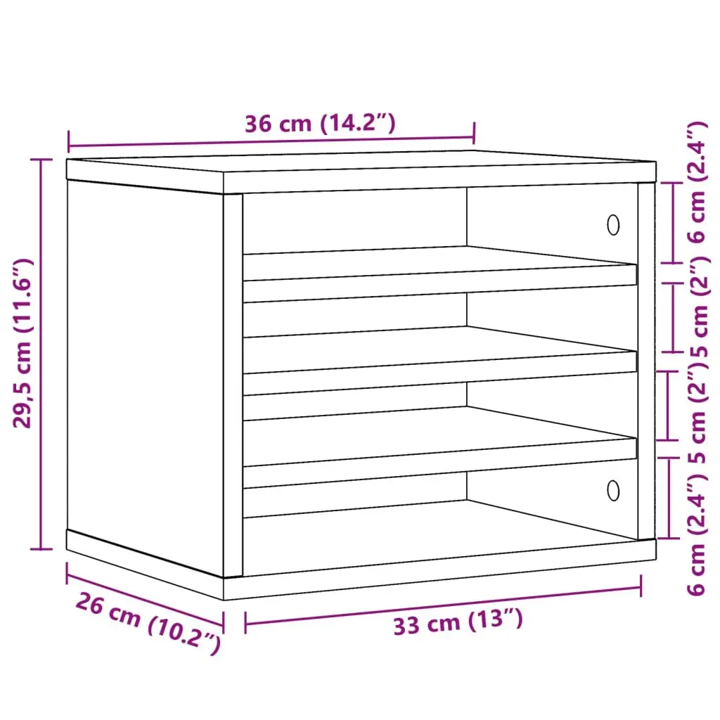 White Desk Organiser for Office Storage