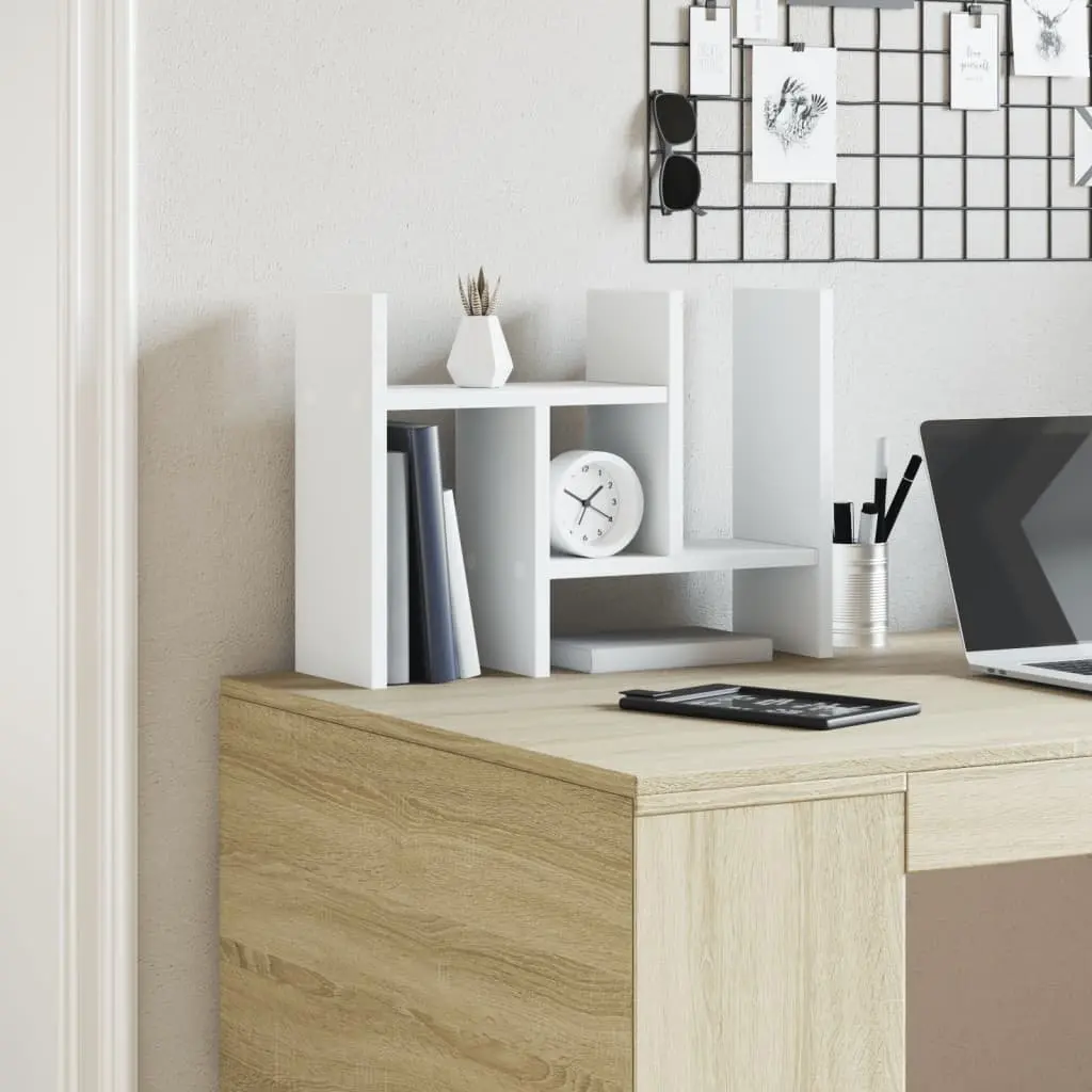 White Desk Organiser 34.5x15.5x35.5 cm