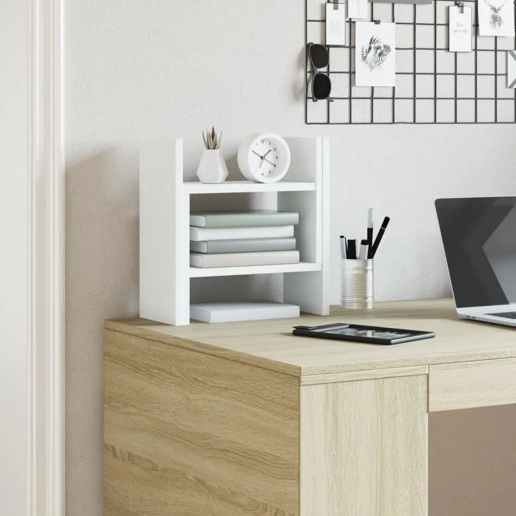 White Desk Organiser 34.5x15.5x35.5 cm
