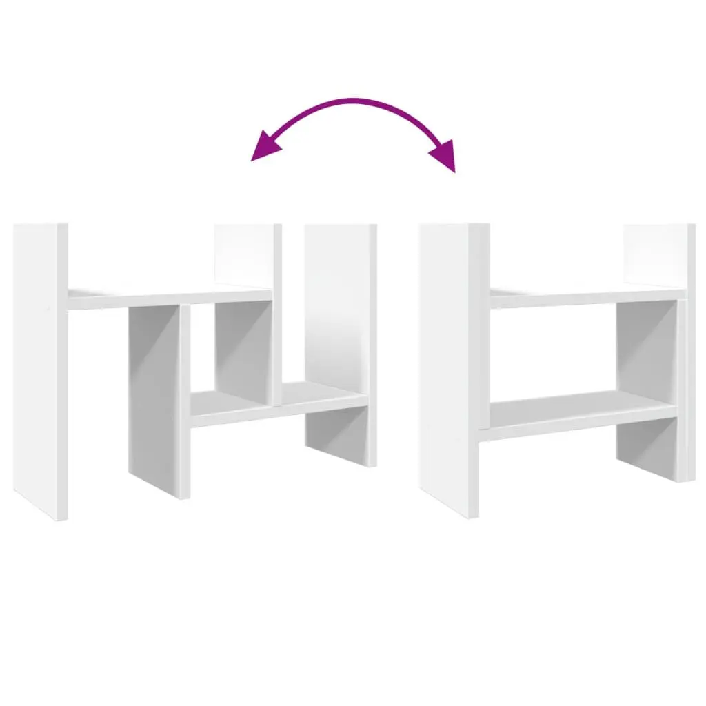 White Desk Organiser 34.5x15.5x35.5 cm