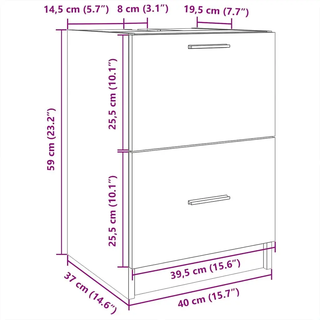 White Bathroom Vanity Unit Under Sink Cabinet