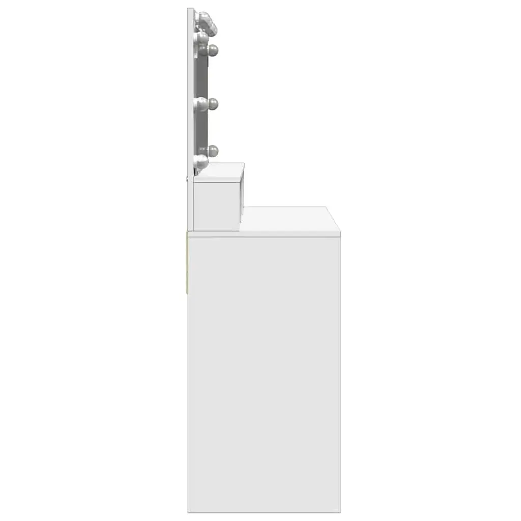 White Dressing Table with LED Mirror